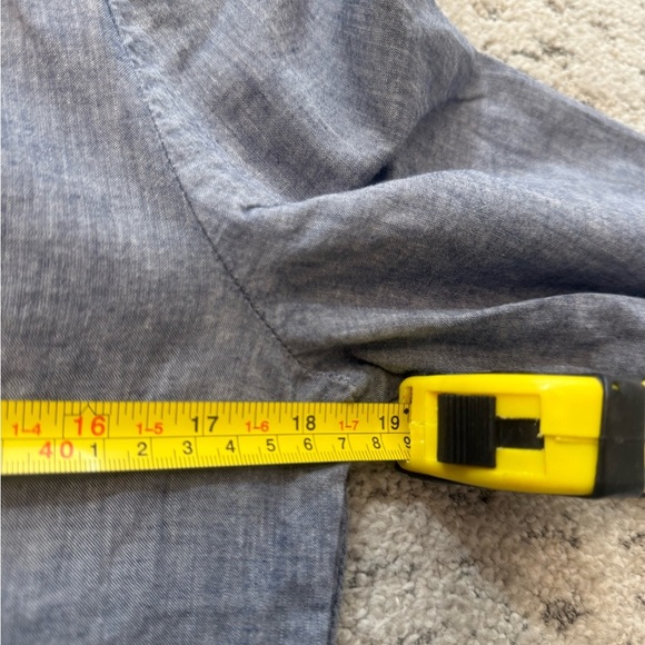 Trovata Birds of Paradise S Mint condition Chambray Blue Jumpsuit with wide leg - Picture 7 of 12